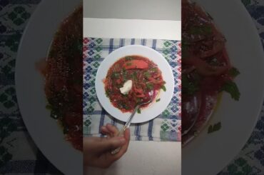 how to cook BORSCHT (Ukrainian soup) #cooking #shorts #shortvideo  #food #healthy #recipe #homemade