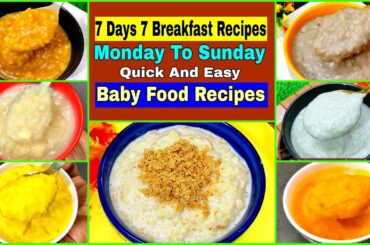 Baby Food Recipes For 1- 4 Years | Breakfast Recipes For 1- 4 Years | Healthy Food Bites