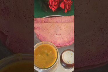 Beetroot dosa recipe|healthy breakfast recipes #ytshorts #cooking #shortvideo #lazzeejrecipe