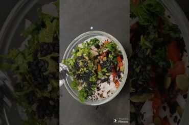healthy dahi sprouts black sesame seeds salad recipe #ytshorts #healthysaladrecipeforweightloss