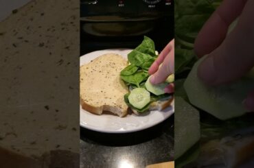 Healthy Cucumber Hummus Avocado Sandwich recipe