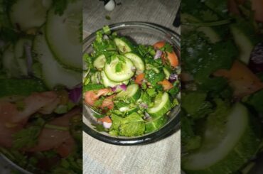 Healthy salid with dinner #greenvegetable #salid #foodie #recipes #indianfood