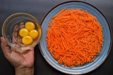 Just Add Eggs With Carrots Its So Delicious/ Simple Breakfast Recipe/ Healthy Cheap & Tasty Snacks