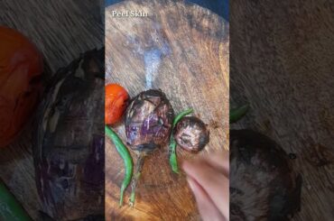 Roasted Brinjal Chutney Recipe - Village style | Badanekayi Bharta #shorts #gokak #food  #healthy