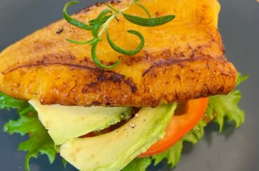 How to make a healthy plantainsandwich. Plantain recipe