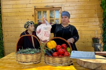Healthy and Extremely Delicious Lunch | Taste of Fresh Vegetables and Meat in a Big Cauldron