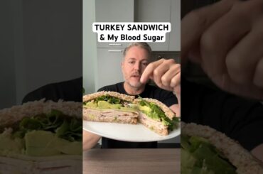 Turkey sandwich and my blood sugar. #bloodsugar #glucoselevels #turkeysandwich #insulinresistant1