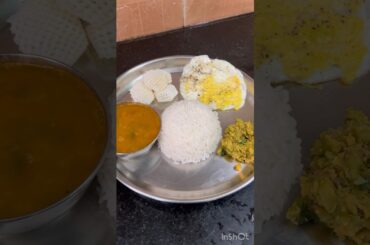 #shorts #youtubeshorts Today Lunch / Simple Lunch Ideas #lunch #rice #rasam #omelette Beans Poriyal