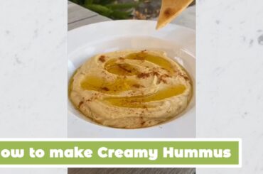 How to make Creamy Hummus | MyHealthyDish