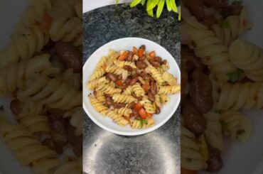 Have you ever tried this healthy recipe? | Red bean pasta salad | #shorts #viral #salad