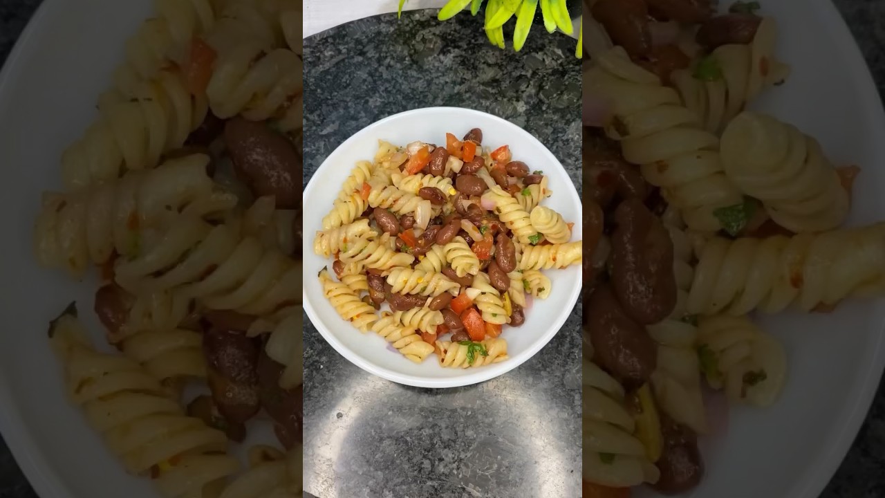 Have you ever tried this healthy recipe? | Red bean pasta salad | #shorts #viral #salad Have you ever tried this healthy recipe? | Red bean pasta salad | #shorts #viral #salad