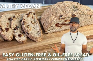 Vegan Rustic Loaf Bread: Gluten-Free, Oil-Free, Refined Sugar-Free