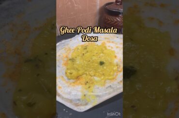 #shorts #youtubeshorts Masala Dosa/Simple Breakfast &Dinner Ideas Healthy Meal/Dosa/Podi Masala Dosa