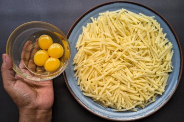 Just Add Eggs With Potatoes Its So Delicious / Simple Breakfast Recipe/ Healthy Cheap & Tasty Snacks