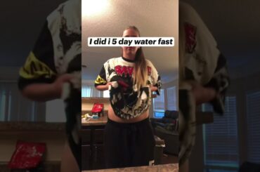 Beginning of the 5 day water fast (part 1) #shortsvideo