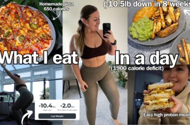WHAT I EAT FOR WEIGHT LOSS (how I lost 10.5 pounds) Healthy, realistic meals in a calorie deficit