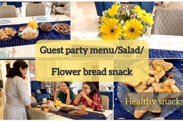 Guest party menu/Salad/Bread snack|Quick healthy snacks recipes