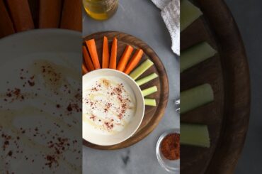 Whipped feta dip. Quick and healthy snack idea