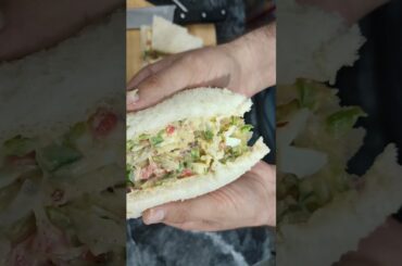 Boiled Eggs & Vegetable Sandwich | 5 Minutes Breakfast Recipe | Quick & Easy #shorts #shortsrecipe