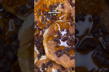 Healthy breakfast ideas #minipancakes #pancakes #applepancake #pancake