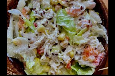 High-Protein Chicken chickpeas Salad Recipe | Easy & Healthy Complete Meal for a weight loss