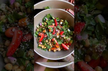 Healthy salad with ingredients steps. #healthy #healthyfood #salad #food