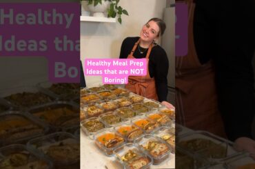 Healthy Meal Prep Ideas that are NOT Boring! Delicious Ideas for Meals at Home #highprotein