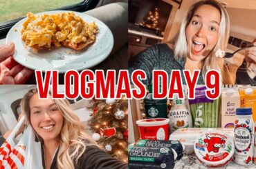 VLOGMAS DAY 9 // WHAT I EAT IN A DAY + HEALTHY GROCERY HAUL + WEEKLY RESET + BISCUIT EGG SANDWICH