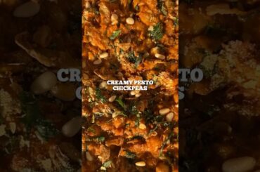 CREAMY PESTO #CHICKPEAS #recipe #recipes #food #easyrecipe #quickrecipe #healthy #healthyfood #pesto