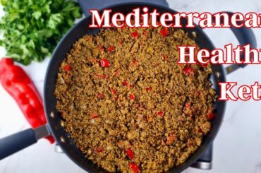 Healthy Mediterranean Cauliflower Broccoli Keto Rice Alternative Vegan Keto Dinner Recipe