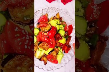 Easy Eggplant Salad/Healthy Food #salad #eggplant #healthyfood