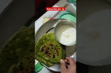 healthy lunch ideas for weight loss!! vegitarian food #shorts #foodshorts #palakparatharecipe