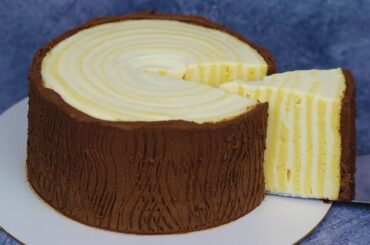 Vanilla HEALTHY Cake Stump! Low-calorie gluten-free  sugar-free recipe!