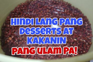 PORK AND BEANS/Gawin ito sa RED Mung Beans MASARAP!  Healthy lunch ideas