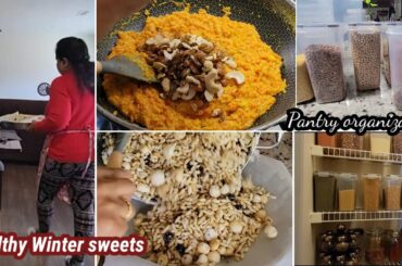 2 Healthy winter special guilt-free recipes|  Pantry organization | dailyvlog
