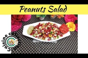 Peanut Salad Recipe / Healthy Salad / Healthy weight - loss peanut salad by cuisine collection