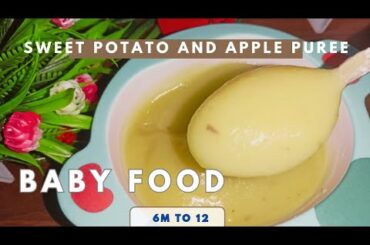 Baby Food Recipes For 6M To 2 Yrs Babies|Healthy Weight Gain Sweet Potato & Apple Porridge For Baby.