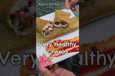 Besan Cheela Breakfast Health bhi Taste Bhi #Shorts #BesanKaCheela #BesanChilla #Viral