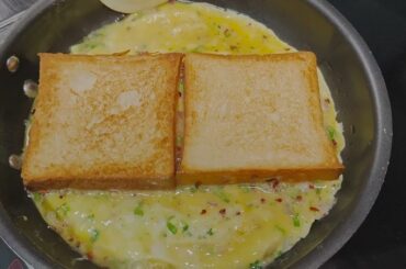Easy bread sandwich  how to make at home!Bread and Egg Recipe