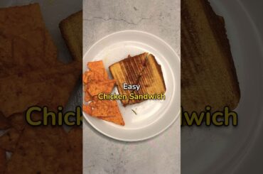 Grilled Chicken Sandwich Recipe (Easy) #chickensandwich #recipeshorts