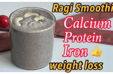 Healthy Breakfast Smoothie for Weight Loss-Instant Ragi Breakfast Smoothie-Healthy Breakfast