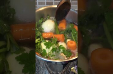 Healthy Bone Broth Soup Natural Collagen Recipe #shorts #collagen #souprecipe #naturalcollagen #soup