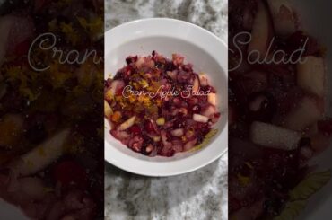 Cran-Apple Salad #recipes #cranberry #holidayrecipes #healthyrecipes