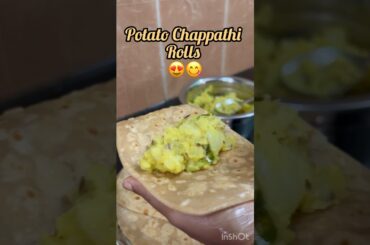 #shorts #ytshorts Kids Simple Lunch Snackbox Recipe Idea #lunchbox #snack/Chappathi Roll/Alu Masala