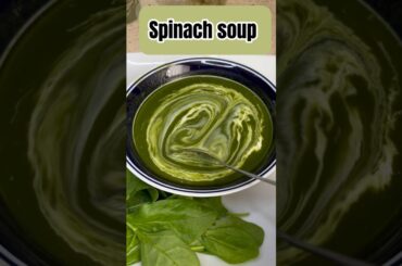 Healthy weight loss soup recipe | Spinach soup recipe for weight loss #ytshorts #viral #weightloss