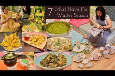 Easy WINTER Food Ideas | New Crockery Shopping | Snacks Lunch Dinner Soup Paratha Recipes Indian