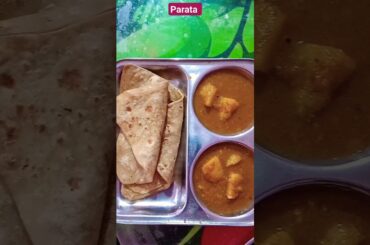 #parata#alu gravy#dinner#spicy#healthy#Miki short recipe#shorts#indian#