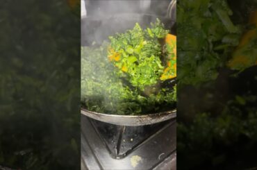 Saag fry l leafy veges #viral #trending #ytshorts #healthy #food #cooking #lunch #saag