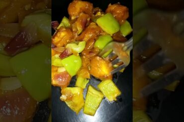 Chilli paneer Recipe||Tasty snack || Healthy Snack Recipe #shorts #viral #food #trending