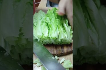 satisfying green vege for today #asmr #shortvideo #healthy #vegetable #viral #short